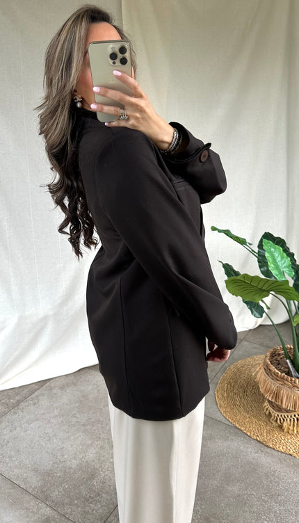 Bruine blazer BELLA