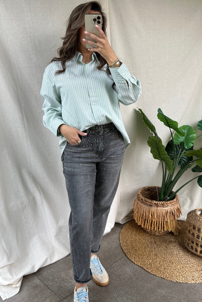 St. Tropez hemd mint groen