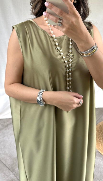 Kaki Abaya set AMINA