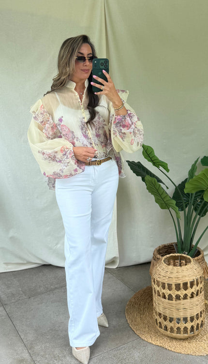 Witte jeans AURE