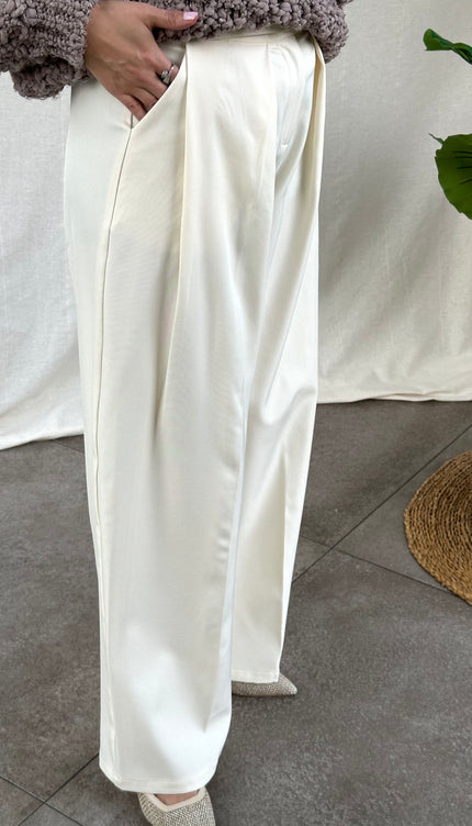 Ecru broek MILA
