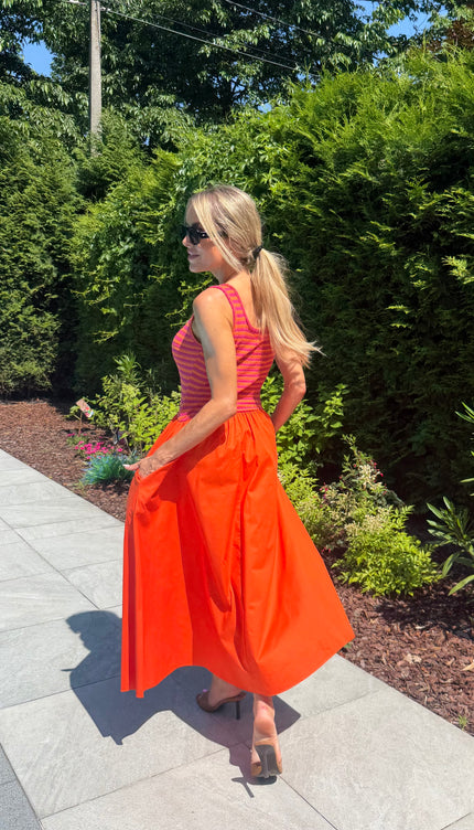 Oranje jurk CAPRI