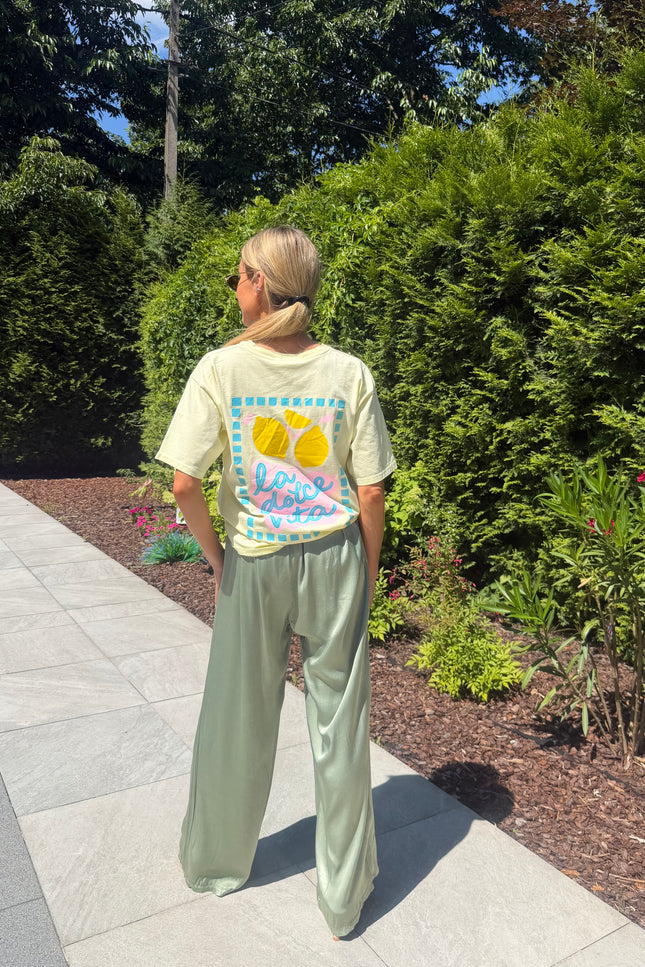 Gele shirt La Dolce Vita