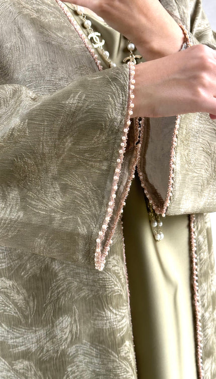 Kaki Abaya set AMINA