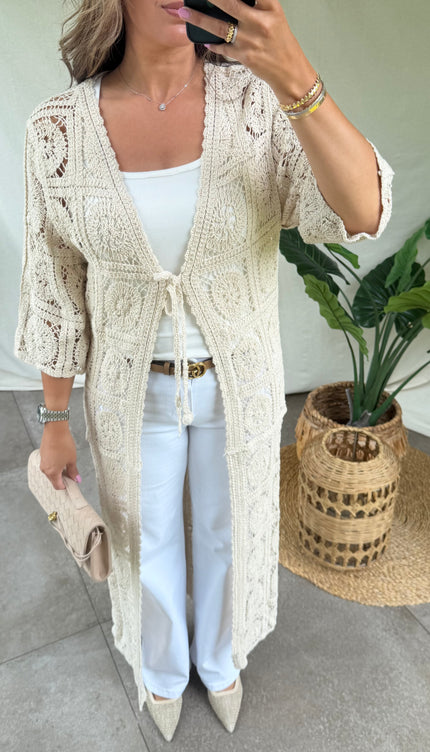 Beige kimono MILA