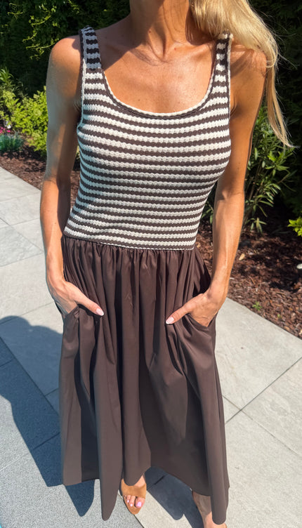 Bruine jurk CAPRI