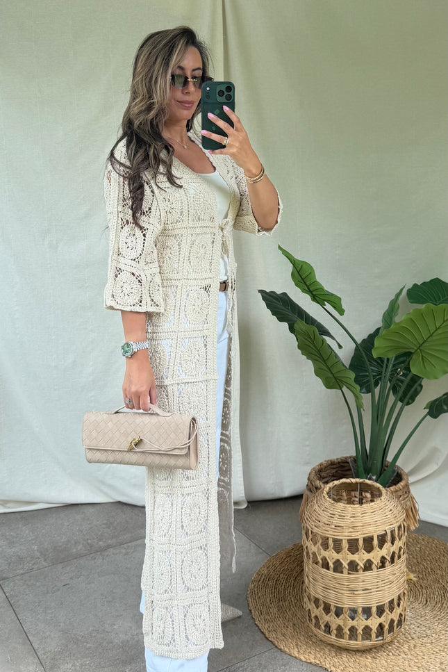 Beige kimono MILA