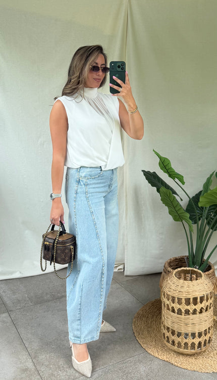 Witte blouse REINA