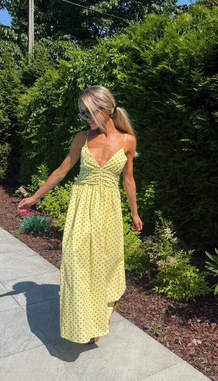 Gele dots jurk EMMA