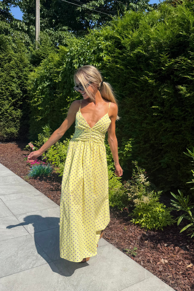 Gele dots jurk EMMA