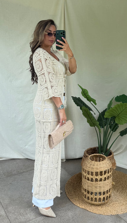 Beige kimono MILA