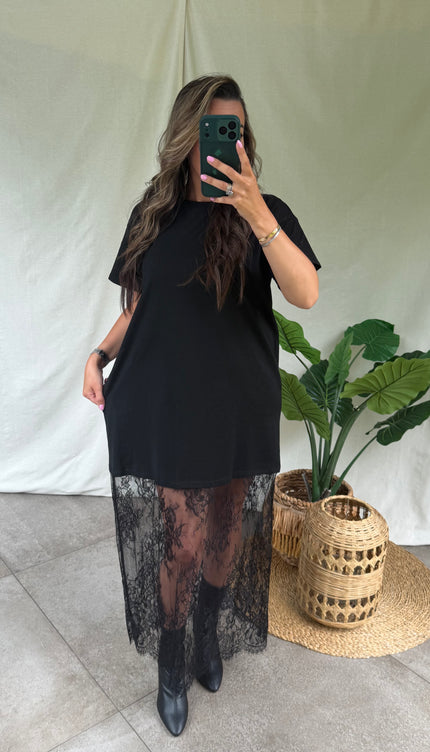 Jurk Lace NOIR