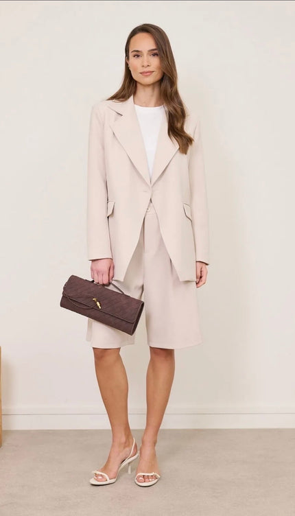 Trendy clutch bruin