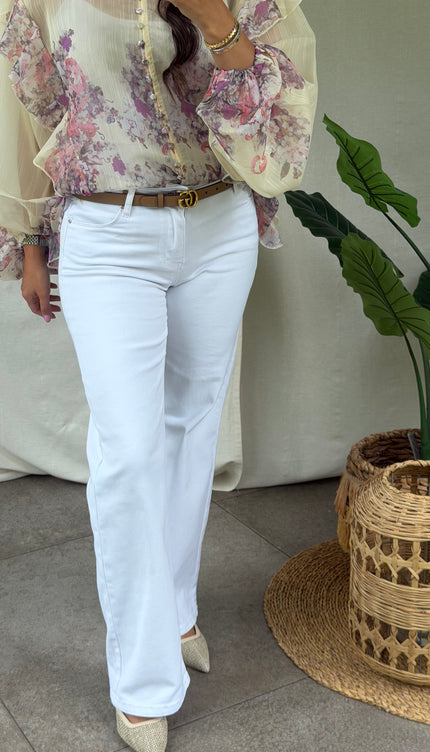 Witte jeans AURE