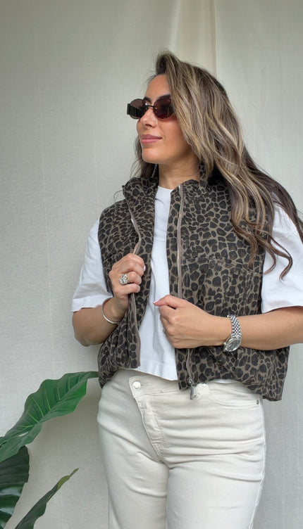 Gilet luipaard LENA