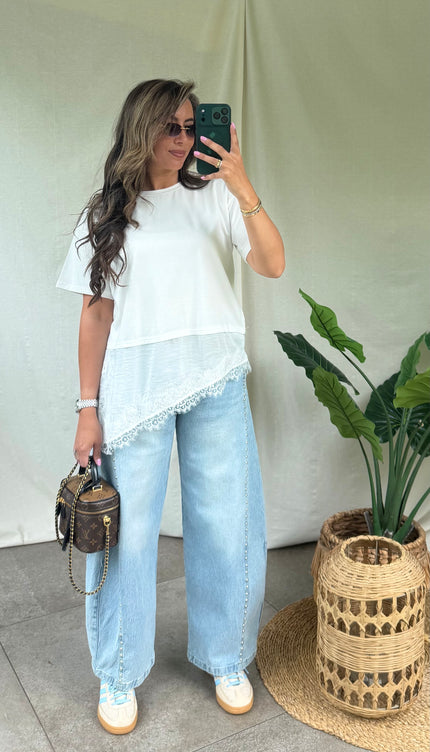 Barrel jeans studs ELLA