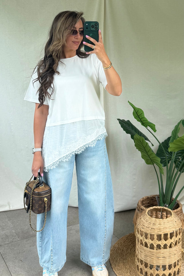Barrel jeans studs ELLA