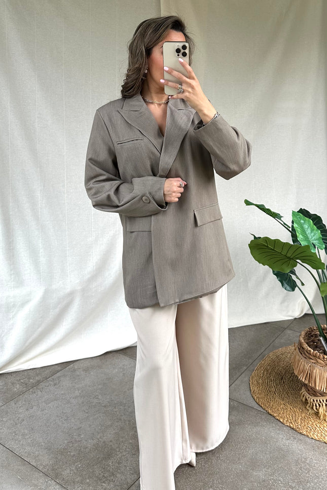 Taupe blazer BELLA