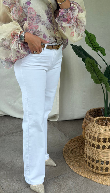 Witte jeans AURE