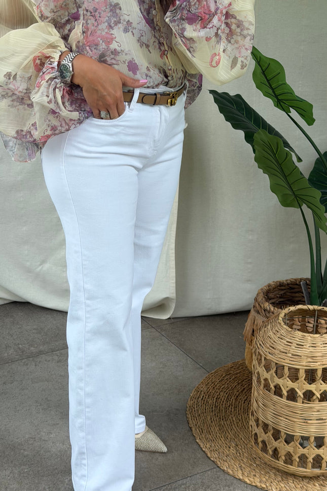 Witte jeans AURE