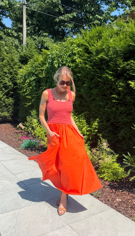 Oranje jurk CAPRI