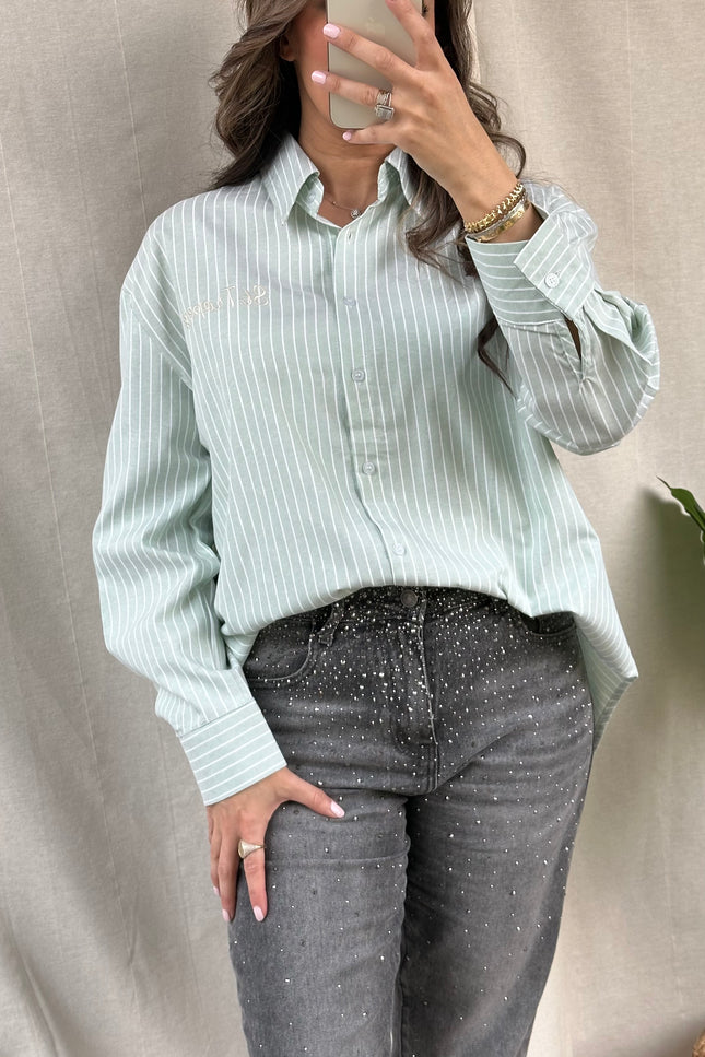 St. Tropez hemd mint groen