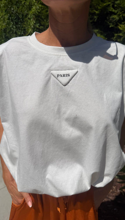 Witte shirt Paris
