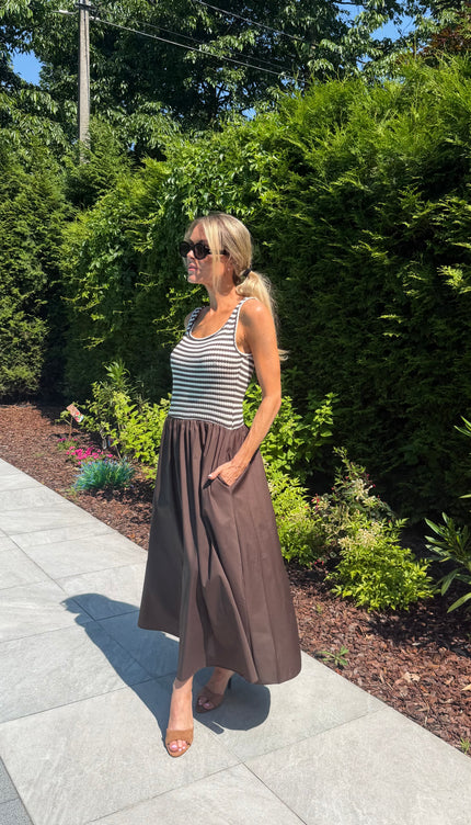 Bruine jurk CAPRI