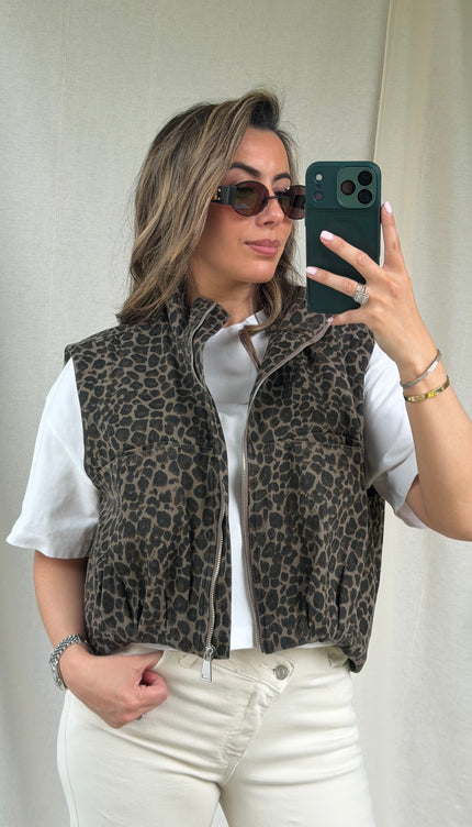 Gilet luipaard LENA