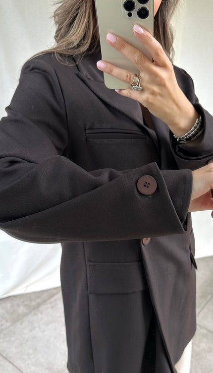 Bruine blazer BELLA