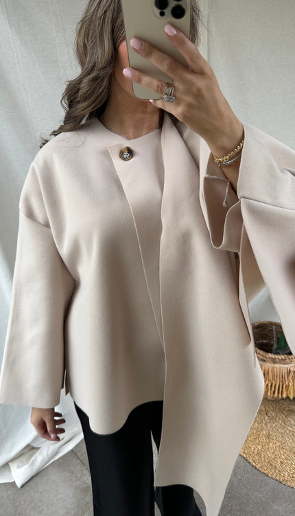 Beige cape ELARA