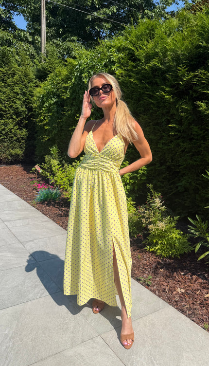 Gele dots jurk EMMA