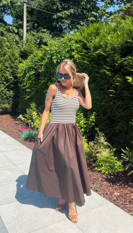 Bruine jurk CAPRI