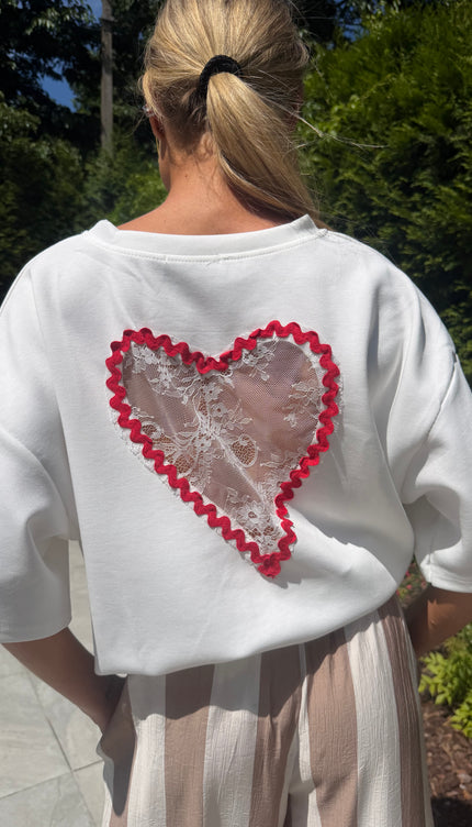 Witte shirt HEART