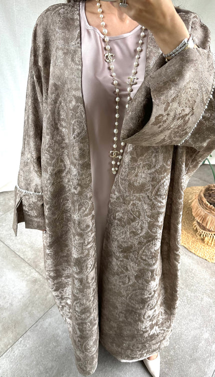 Taupe Abaya set YARA