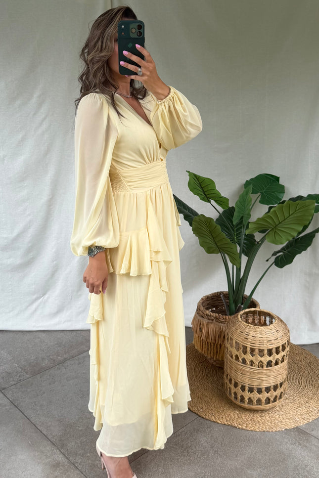 Gele maxi jurk AMIRA