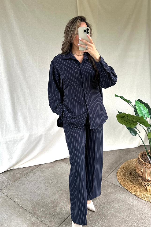 Blauwe ensemble LUNA