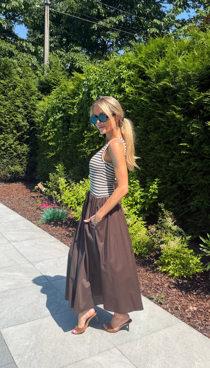 Bruine jurk CAPRI