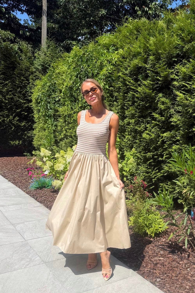 Beige jurk CAPRI