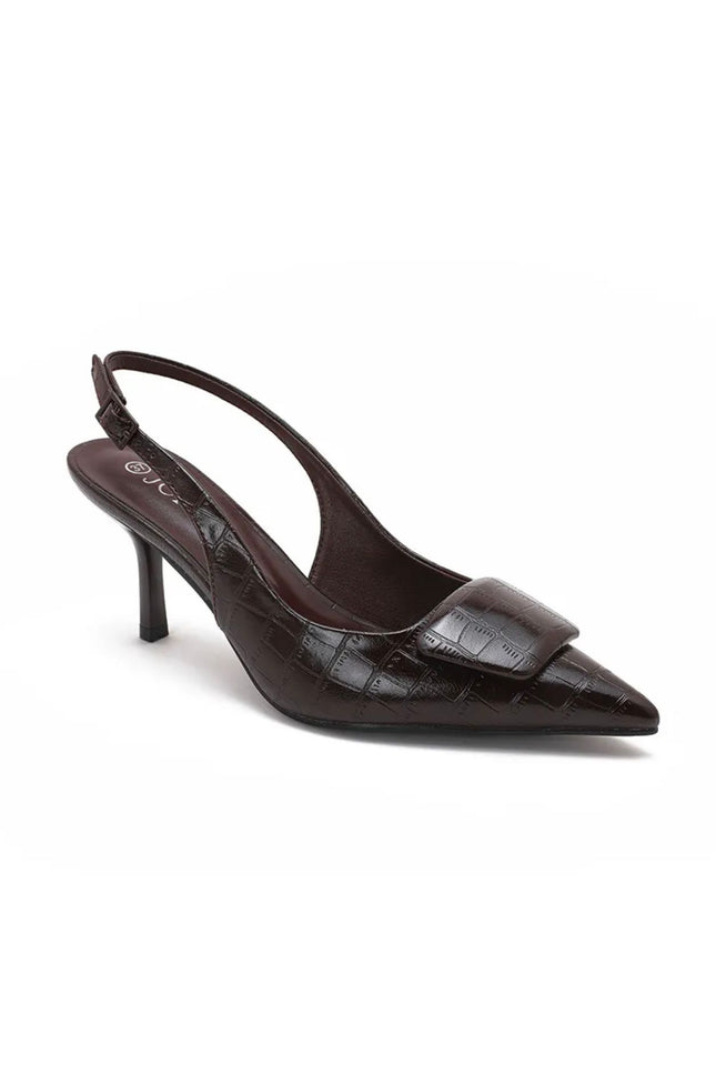 Bruine slingbacks